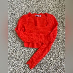 Urban Outfitters bright orange long sleeve